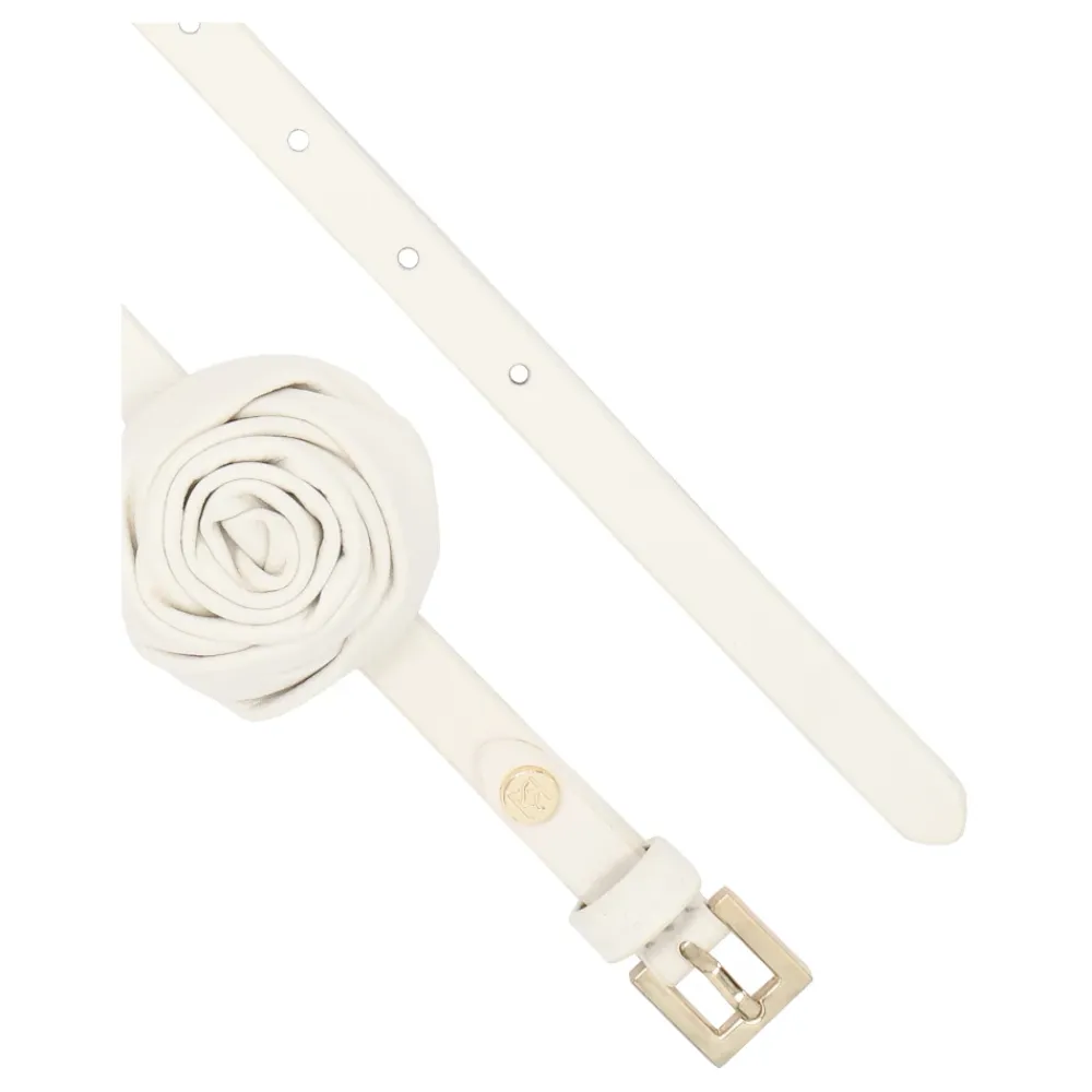Kazar Bælter*ROSEMARY Læderbælte Hvid