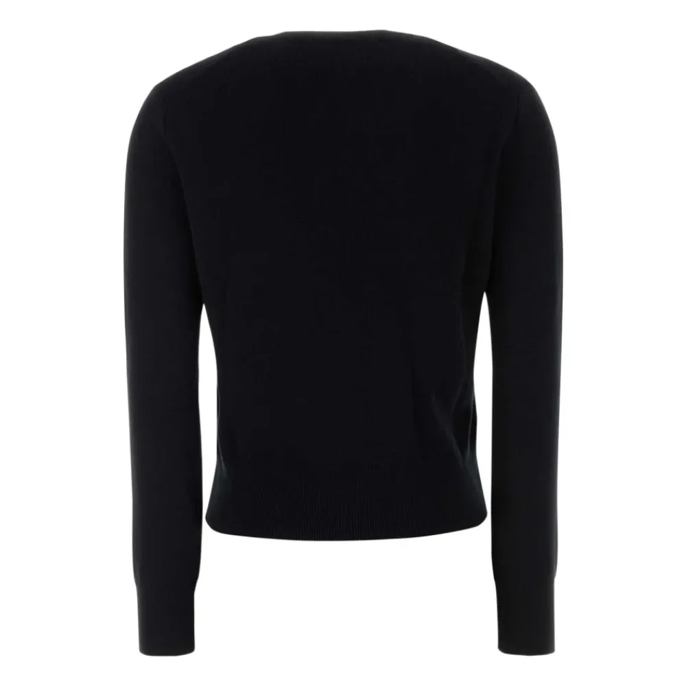 Ami Paris Striktrøjer & Sweatere*Round-neck Knitwear Sort