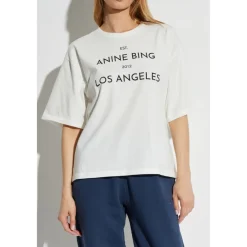 Anine Bing T-Shirts*Rudy T-shirt Hvid