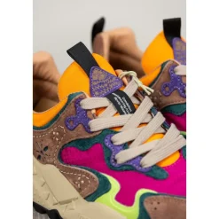 Flower Mountain Sneakers*Rulis Suede/Nylon Squared Multifarvet