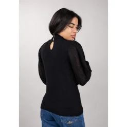 Gran Sasso Striktrøjer & Sweatere*Rullekrave Sweater Sort