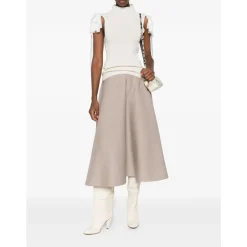 Alberta Ferretti Striktrøjer & Sweatere*Rullekrave Top Beige