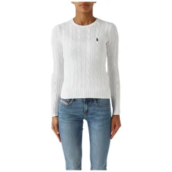 Polo Ralph Lauren Striktrøjer & Sweatere*Rundhalset Pullover Hvid