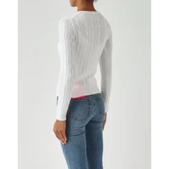 Polo Ralph Lauren Striktrøjer & Sweatere*Rundhalset Pullover Hvid