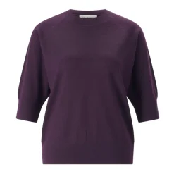 Dries Van Noten Striktrøjer & Sweatere*Rundhalset strik Lilla