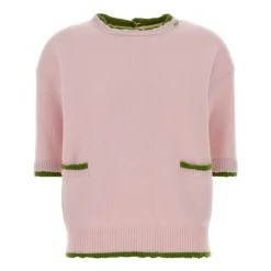 Marni Striktrøjer & Sweatere*Rundhalset sweater i uld og cashmere Pink