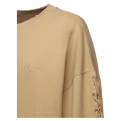 ROTATE Birger Christensen Sweatshirts*Rundhalset sweatshirt Beige