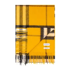 Burberry Tørklæder*Rutet Bomuld Tørklæde Gul