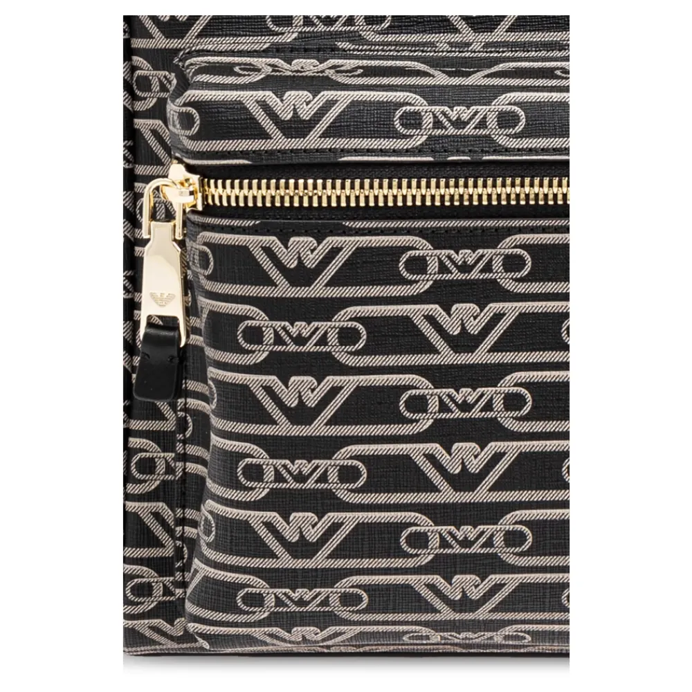 Emporio Armani Rygsække*Rygsæk med Monogram Sort
