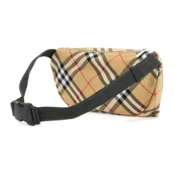 Burberry Bæltetasker*Rytter Check Marsupial Taske Beige