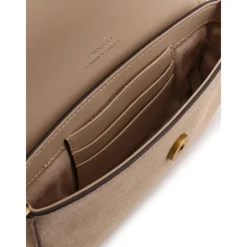 PINKO Skuldertasker*Saddle Flat Crossbody Taske Brun