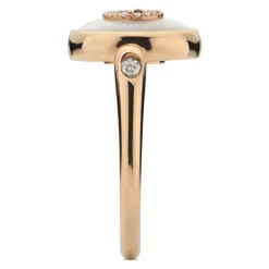 Gucci Smykker*Sammenføjelig ring i lyserødd, mop, diamant, gg pavé Gul