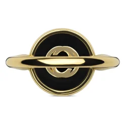 Gucci Smykker*Sammensatte ring i t d, onyx og diamant Gul