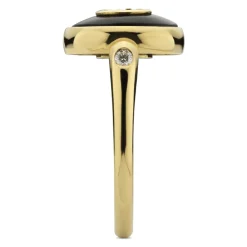 Gucci Smykker*Sammensatte ring i t d, onyx og diamant Gul