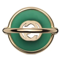 Gucci Smykker*Sammensatte ring i lyserød guld, agat og diamant Grøn