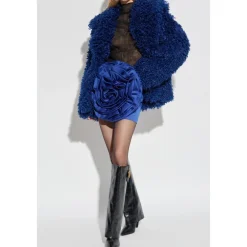 ROTATE Birger Christensen Nederdele*Satin Big Flower Skirt Blå