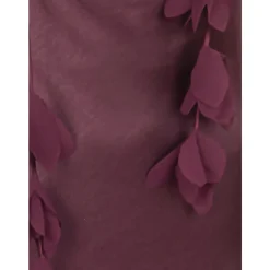 Self Portrait Kjoler*Satin Blomstret Midi Kjole Rød