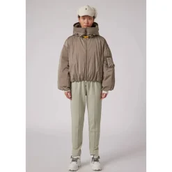 Parajumpers Jakker*Satin Oversize Bomberjakke med Dun Brun