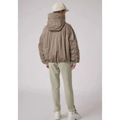 Parajumpers Jakker*Satin Oversize Bomberjakke med Dun Brun