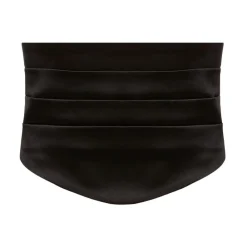 Nina Ricci Bælter*Satin Tuxedo Bælte Sort