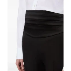 Nina Ricci Bælter*Satin Tuxedo Bælte Sort