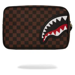 SPRAYGROUND Toilettasker*Sawtooth Sharks in Paris Toilettaske Mursten Brun