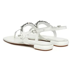 Miu Miu Sandaler*Scarpa Flat Sandal Hvid