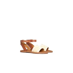 CELINE Sandaler*Scarpa Flat Sandal Beige