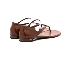 Miu Miu Sandaler*Scarpa Sandal Brun