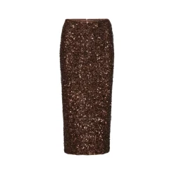 ROTATE Birger Christensen Nederdele*Sequin Pencil Skirt Brun