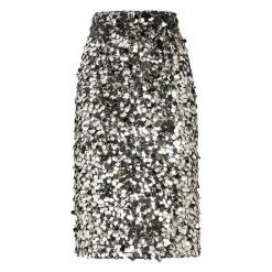 Dolce & Gabbana Nederdele*Sequin Pencil Skirt Grå