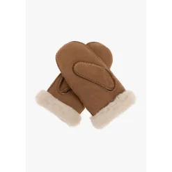 UGG Handsker*Sheepskin Embroider Mittens Chestnut Brun