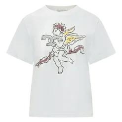 Tory Burch T-Shirts*Short Sleeve Crew Neck T-Shirt Hvid