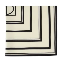 Anine Bing Tørklæder*Silke Monogram Tørklæde - Printet Stil Multifarvet