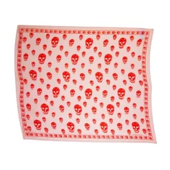 Alexander McQueen Tørklæder*Silke Skull Tørklæde - Pink