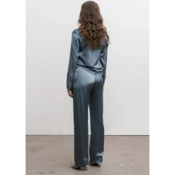 Ahlvar Gallery Bluser & Skjorter*Silkebluse Amp Blå