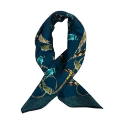 Borbonese Tørklæder*Silketørklæde Blå