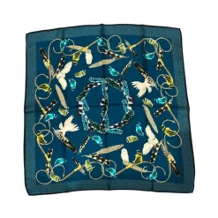 Borbonese Tørklæder*Silketørklæde Blå