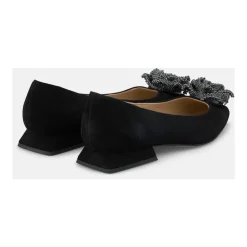 ALMA EN PENA Ballerina Sko*Skarp sko blomst Sort