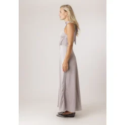 Samsøe Samsøe Kjoler*Skinnende Halter Kjole Grå