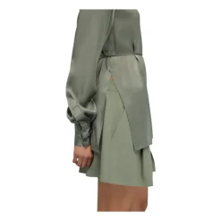 Semicouture Bluser & Skjorter*Skjorte med bindebånd i taljen Grøn