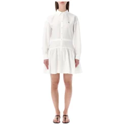 Ralph Lauren Kjoler*Skjortekjole Hvid