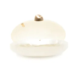 Cult Gaia Clutch*Skuldertaske med kædelink og lås Beige