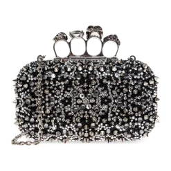 Alexander McQueen Clutch*Skull Knuckle Clutch Sort