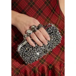 Alexander McQueen Clutch*Skull Knuckle Clutch Sort