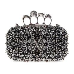 Alexander McQueen Clutch*Skull Knuckle Clutch Sort