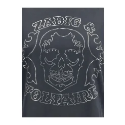 Zadig & Voltaire T-Shirts*Skull Strass T-Shirt Sort