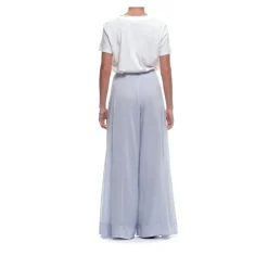 Forte Forte Bukser*Sky Blue Wide Trousers Blå