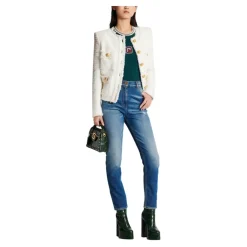 Balmain Jeans*Slim-fit Denim Jeans Blå