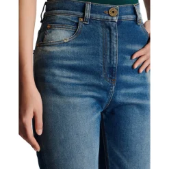 Balmain Jeans*Slim-fit Denim Jeans Blå